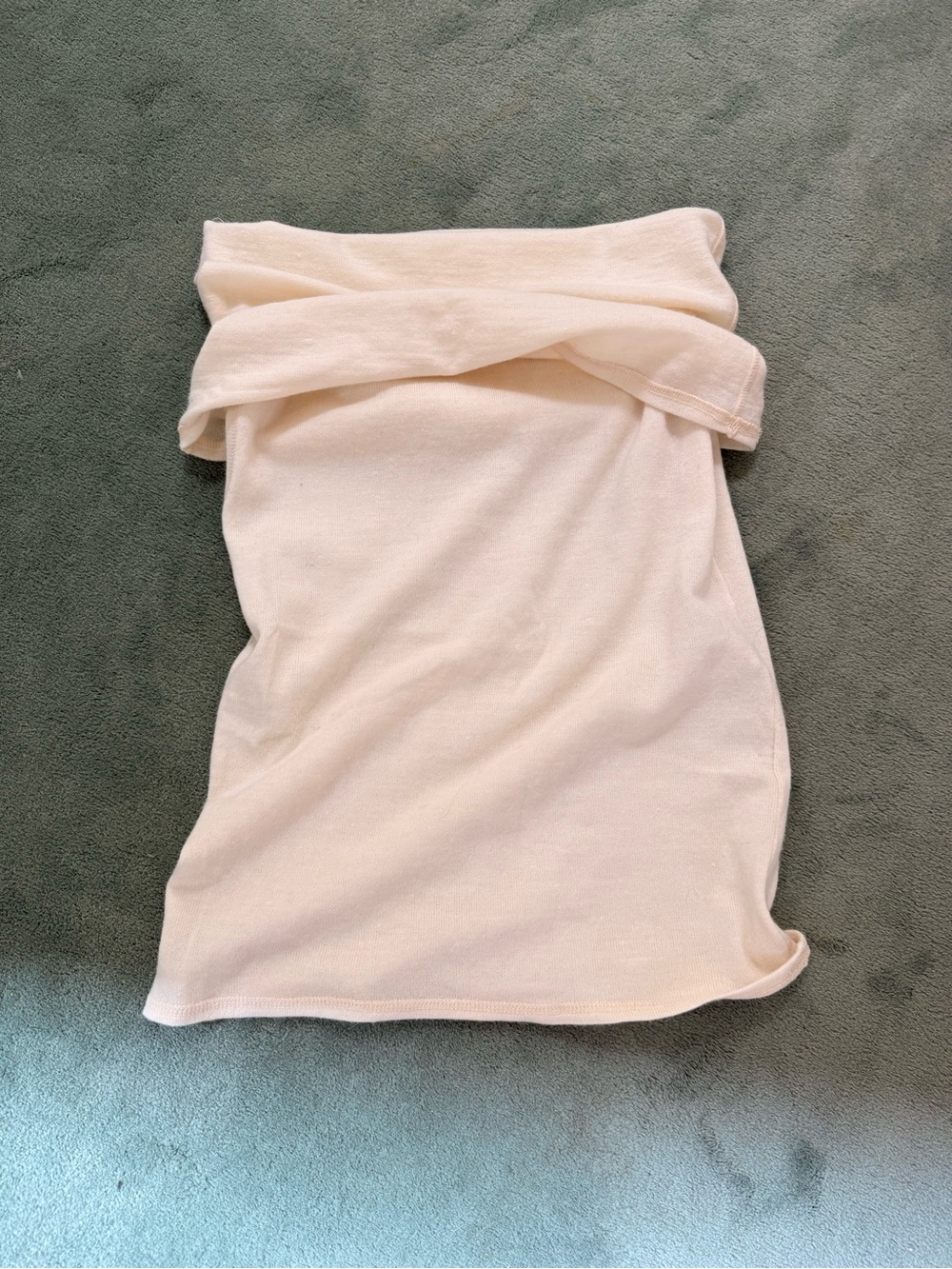 Cream Knit Off the Shoulder Camisole Top